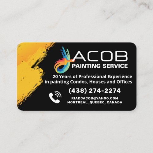 House Condos Office Painting Business Card