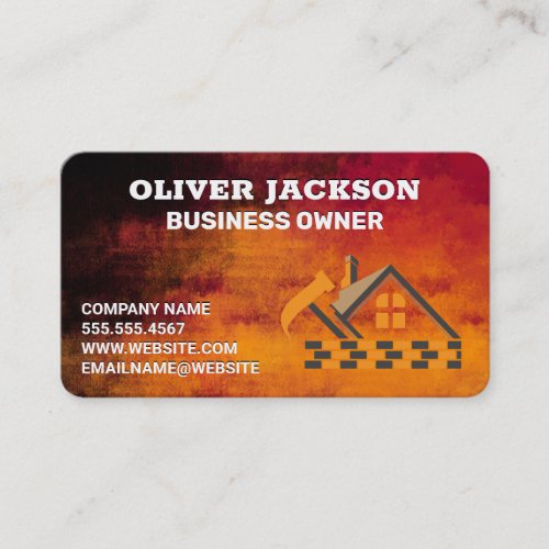 House Construction Builder | Contractor Business Card