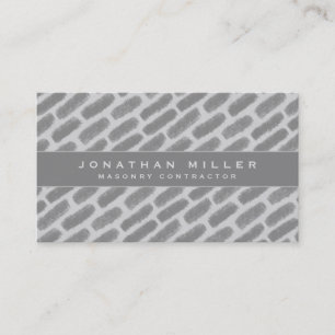 House Construction Masonry Gray Bricks Business Card