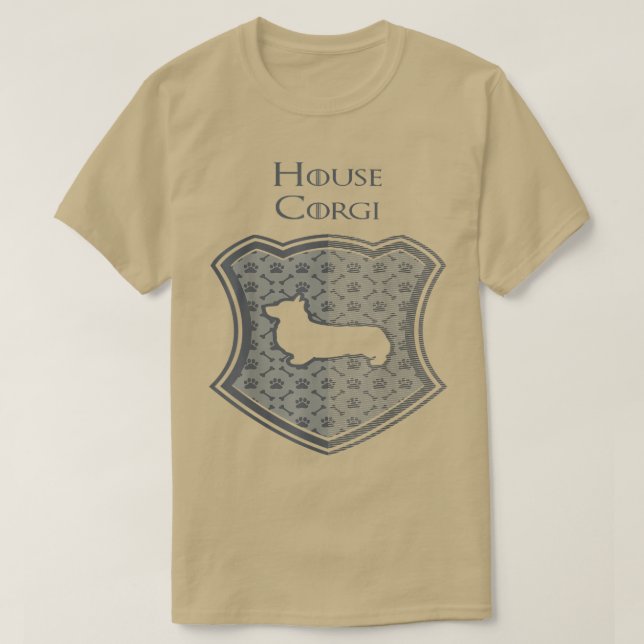House Corgi   Funny Thrones Parody Tee 4649 (Design Front)