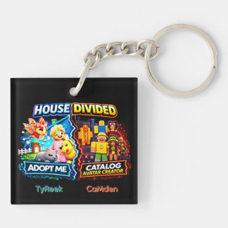House Divided Adopt Me vs Catalog Avatar Creator Keychain
