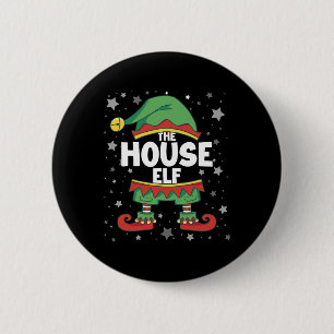 House Elf Matching Family Costume Elf Christmas Ou Button