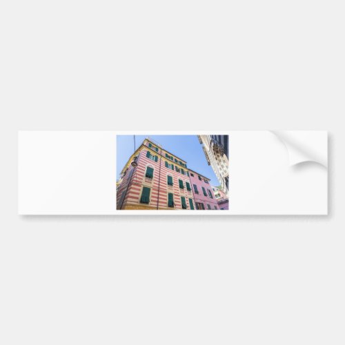 House facades Monterosso Cinque Terre Liguria Ital Bumper Sticker
