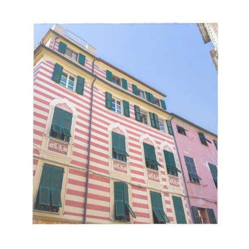 House facades Monterosso Cinque Terre Liguria Ital Notepad