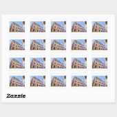House facades Monterosso Cinque Terre Liguria Ital Square Sticker (Sheet)