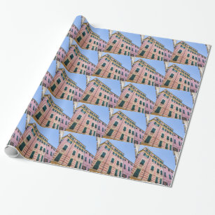 House facades Monterosso Cinque Terre Liguria Ital Wrapping Paper