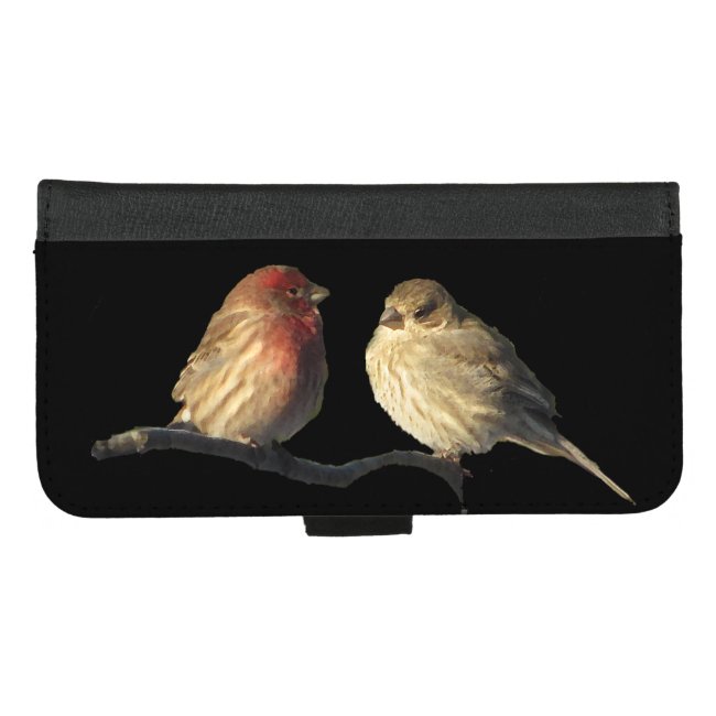 House Finch Birds iPhone 8/7 Plus Wallet Case