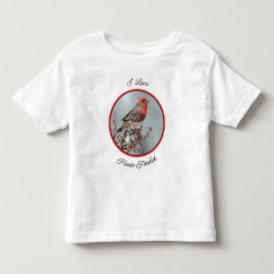 House Finch in Snow - Original Photograph Toddler T-shirt