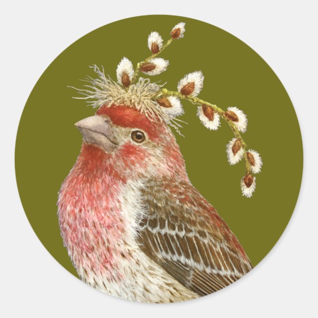 House finch sticker (Front)
