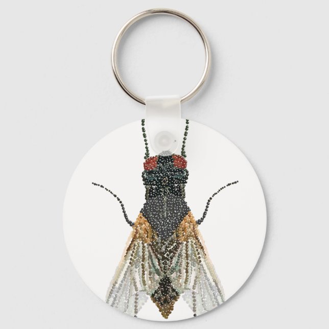 house fly . keychain (Front)