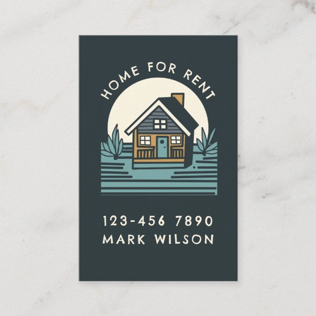 House for rent business card (Front)