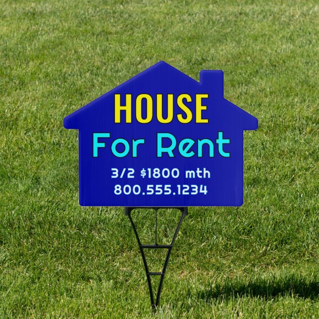 House for Rent / Sale Double-sided Sign (Insitu)