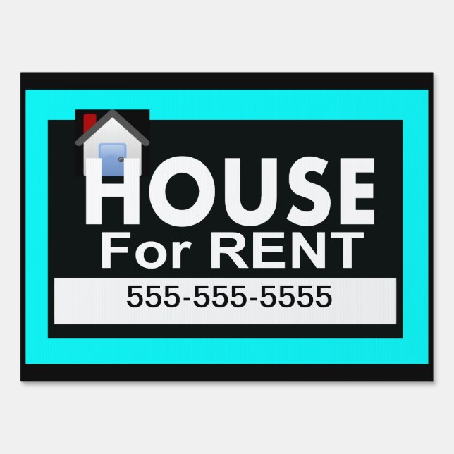 House for Rent Yard Sign (Back)