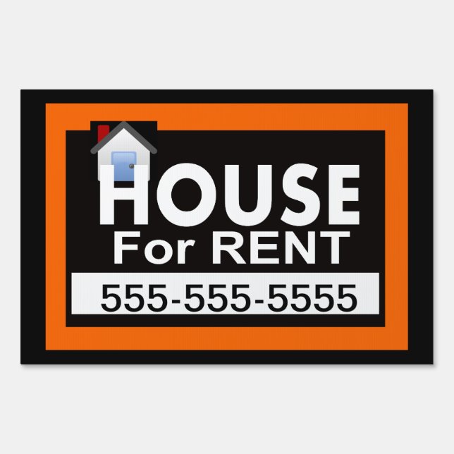 House for Rent Yard Sign (Front)