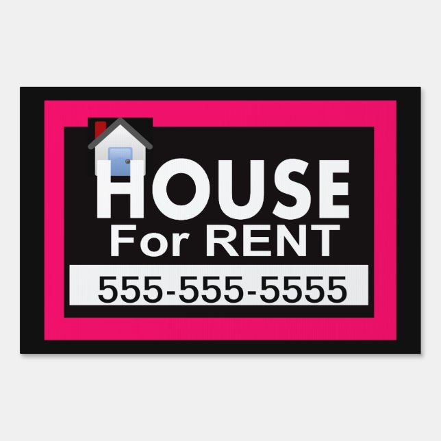 House for Rent Yard Sign (Front)