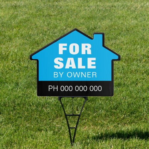 HOUSE FOR SALE BY OWNER GARDEN SIGN