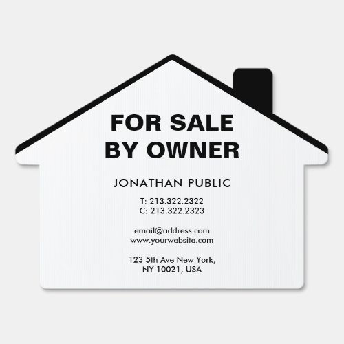 House For Sale By Owner Real Estate Outdoor Sign