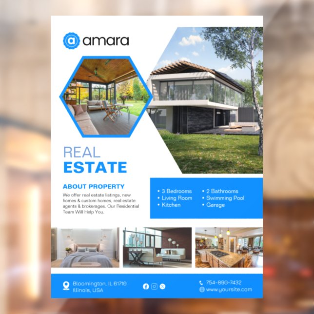 House for Sale Custom Window Cling (Sheet 2)