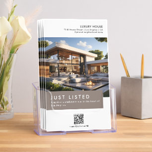 House for Sale Real Estate Broker Tri-Fold Brochure