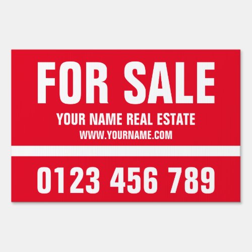 House for sale real estate double sided yard sign