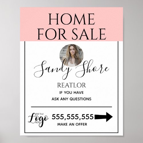 House for sale Real Estate Sign Real Poster