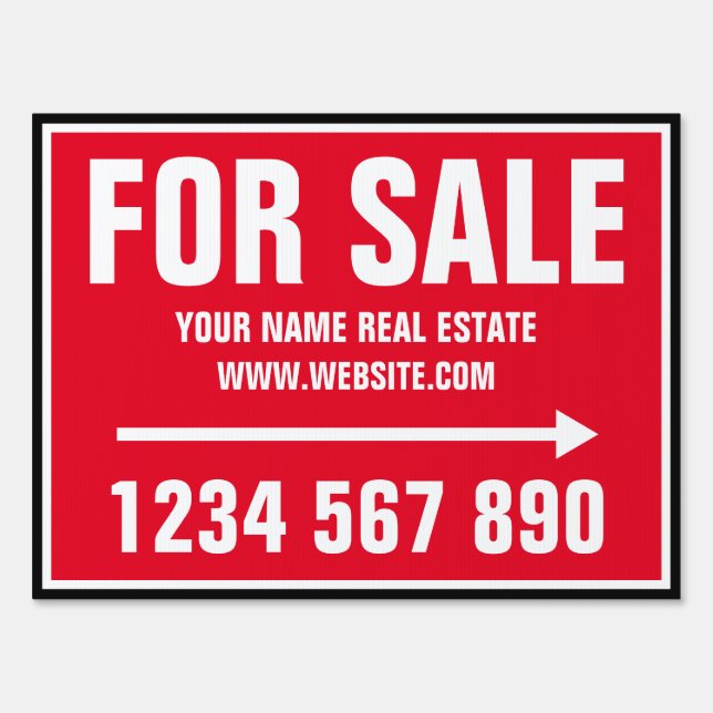 House for sale sign (Front)