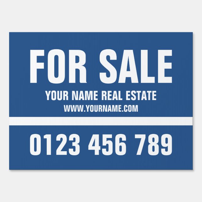 House for sale template real estate yard sign (Front)