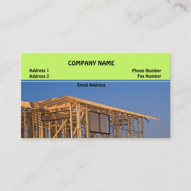 House Frame Business Card (Front)