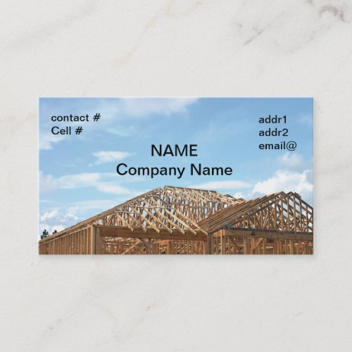 house framing business cards