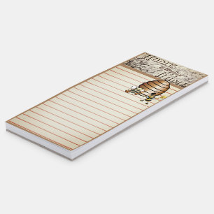 House fridge notes magnetic notepad