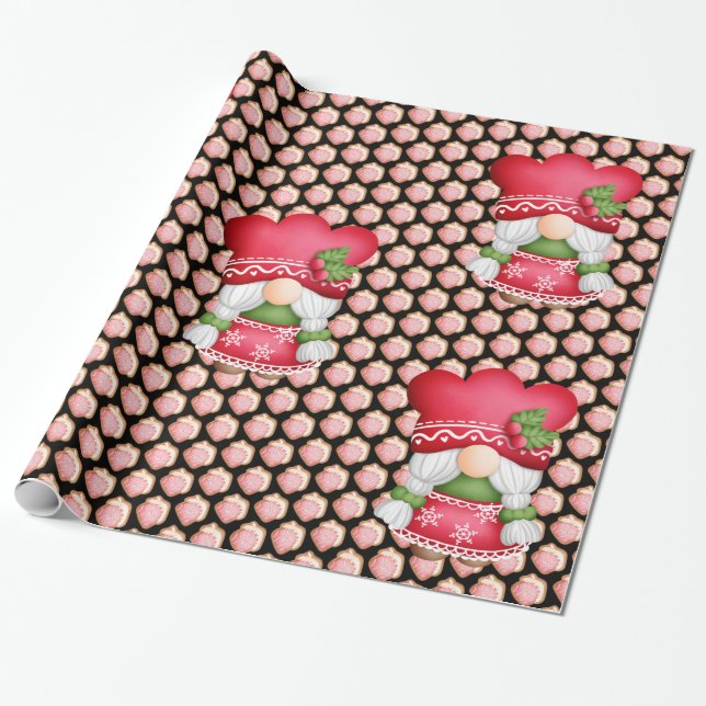 House Gnome Customize Color Wrapping Paper (Unrolled)