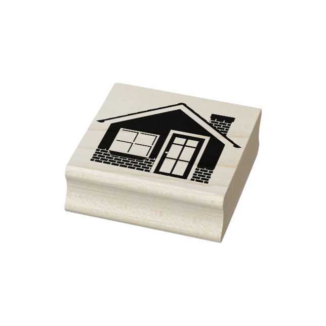 House Graphic  Rubber Stamp (Stamp)