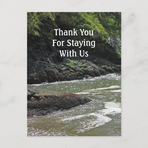 House Guest Thank You Lakeside Lake Home Rental Postcard