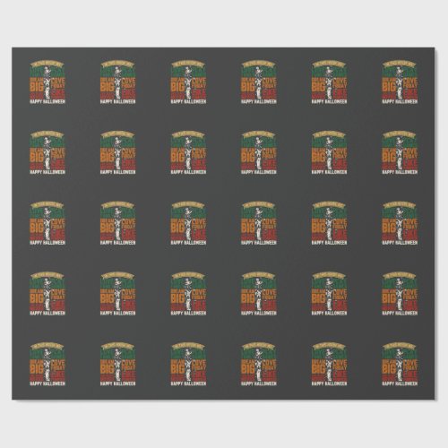 House Happy Halloween Monsters Spiderwebs Wrapping Paper