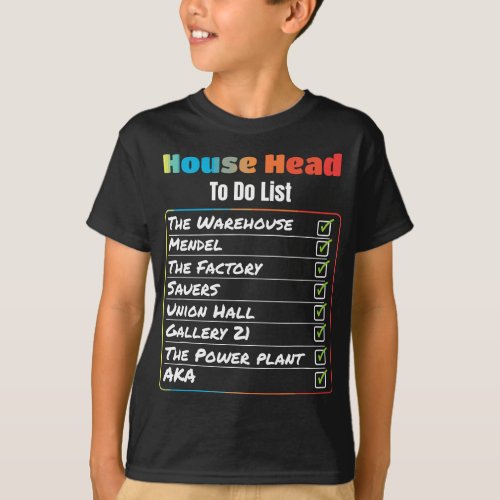 House Head To Do List chicago house music  T_Shirt