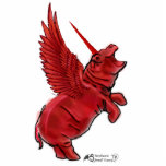 House HIppocorn Sculpture Hippo Unicorn Peg<br><div class="desc">House HIppocorn Ornament Hanging Hippo Unicorn Pegasus</div>