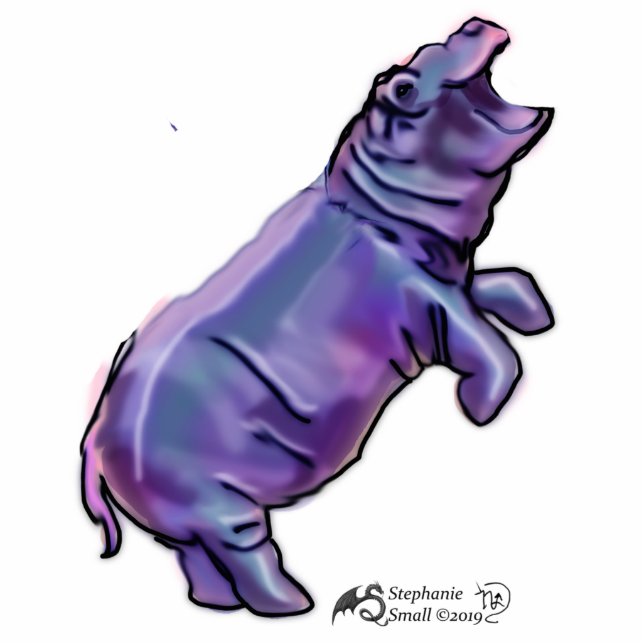 House HIppocorn Sculpture Hippo Unicorn Peg (Front)