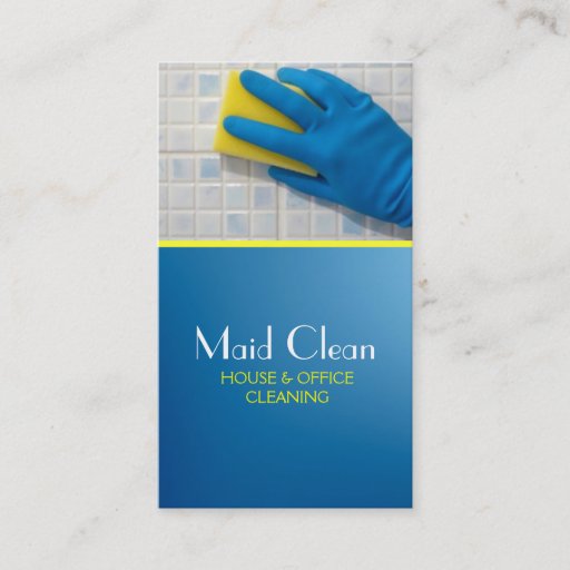 Customizable House Home Cleaning, Cleaners Business Card