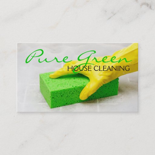 Customizable House Home Cleaning, Cleaners Business Card