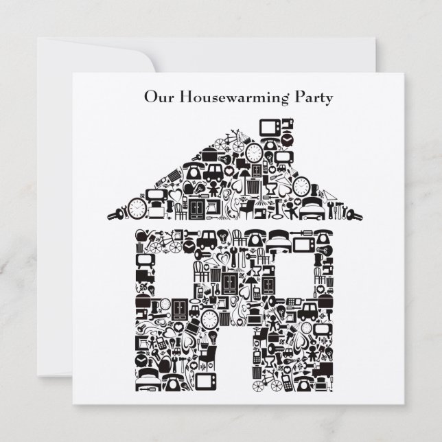 House Home Housewarming Party Invitation (Front)