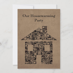 House Home Housewarming Reno Party Invitation