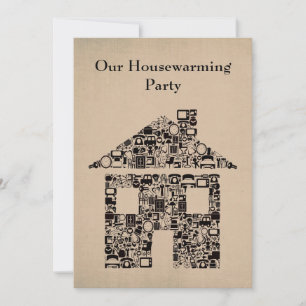 House Home Housewarming Reno Party Invitation