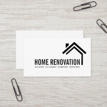 House Home Remodeling Renovation Construction Busi Business Card by imageO at Zazzle