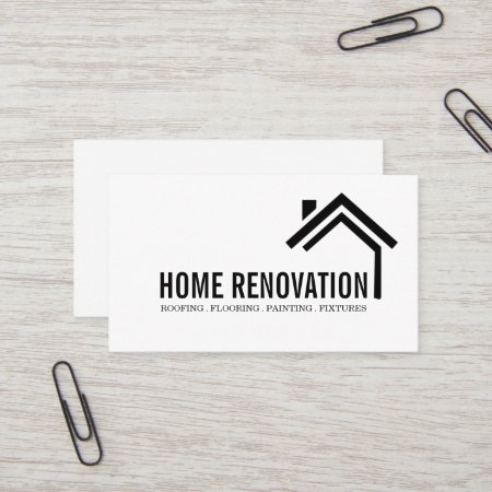 House Home Remodeling Renovation Construction Busi Business Card