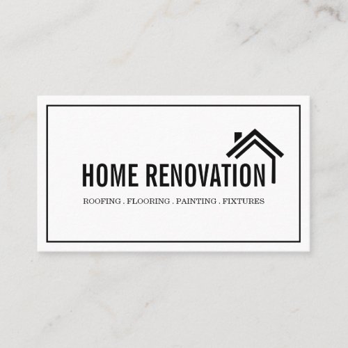 House Home Remodeling Renovation Construction Business Card