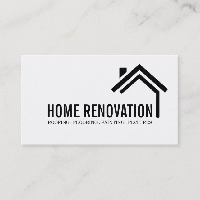 House Home Remodeling Renovation Construction Business Card (Front)