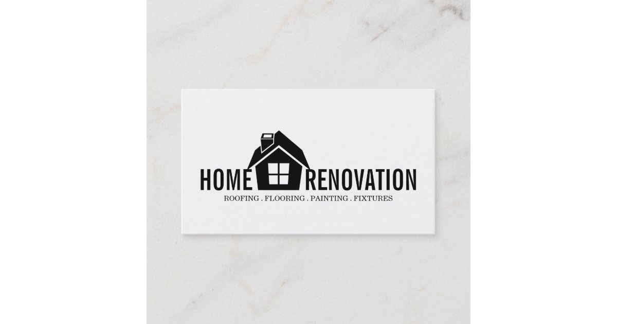 House Home Remodeling Renovation Construction Business Card