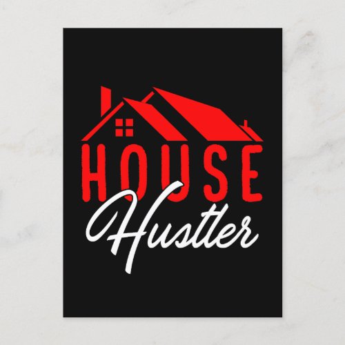 House Hustler Realtor Property Seller Postcard