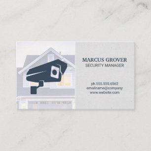 House Image   Security Camera Icon Business Card