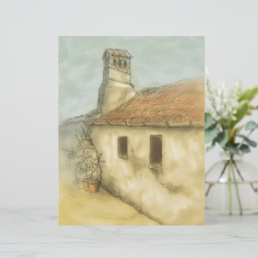 house in coimbra portugal colored drawing (Standing Front)